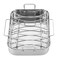 Roasting Pan with Rack 16.5 Inch Stainless Steel Rectangular Turkey Roaster Pan